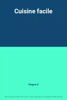 Couverture du produit · Cuisine facile
