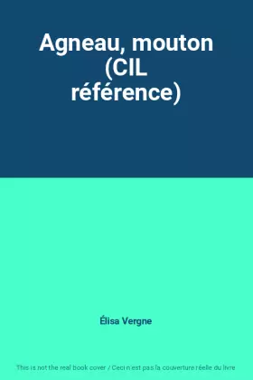 Couverture du produit · Agneau, mouton (CIL référence)