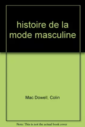 Couverture du produit · Histoire de la mode masculine