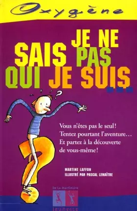 Couverture du produit · Je ne sais pas qui je suis...