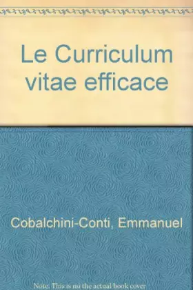Couverture du produit · Le Curriculum vitae efficace
