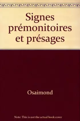 Couverture du produit · Signes prémonitoires et présages