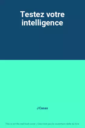 Couverture du produit · Testez votre intelligence