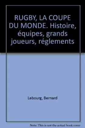 Couverture du produit · La Coupe du Monde de rugby 1999