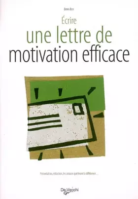 Couverture du produit · La lettre de motivation efficace