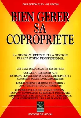 Couverture du produit · Bien gérer sa copropriété