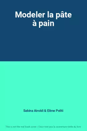 Couverture du produit · Modeler la pâte à pain
