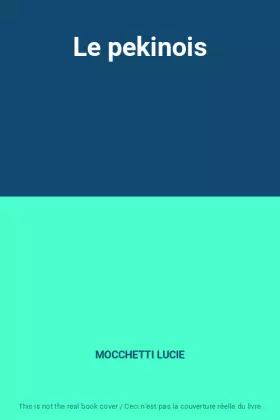 Couverture du produit · Le pekinois