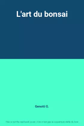 Couverture du produit · L'art du bonsai