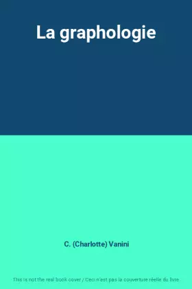 Couverture du produit · La graphologie