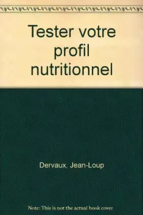 Couverture du produit · Tester votre profil nutritionnel