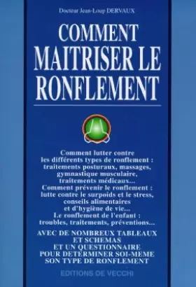 Couverture du produit · Comment maîtriser le ronflement