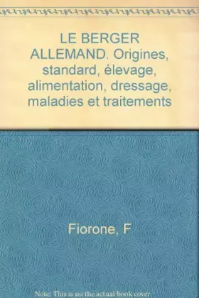 Couverture du produit · Le berger allemand