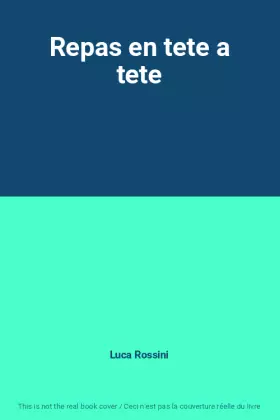 Couverture du produit · Repas en tete a tete