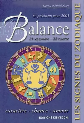 Couverture du produit · Balance. Previsions 2003
