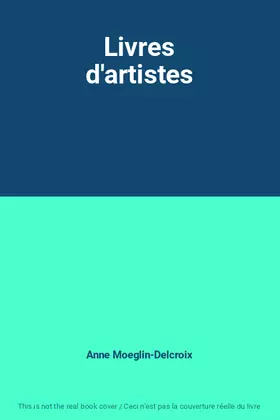 Couverture du produit · Livres d'artistes