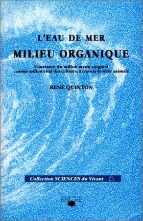 Couverture du produit · L'Eau de mer, milieu organique