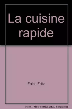 Couverture du produit · La cuisine rapide