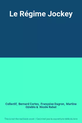 Couverture du produit · Le Régime Jockey