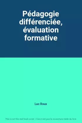 Couverture du produit · Pédagogie différenciée, évaluation formative