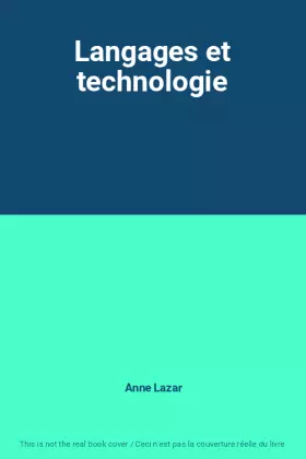Couverture du produit · Langages et technologie