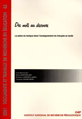 Couverture du produit · Documents et travaux de recherche en éducation