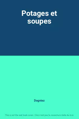 Couverture du produit · Potages et soupes