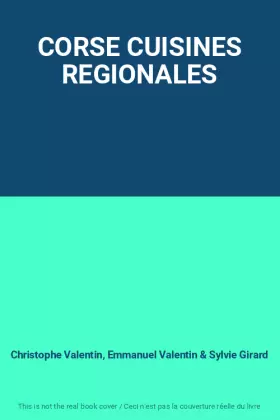 Couverture du produit · CORSE CUISINES REGIONALES