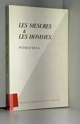 Couverture du produit · Les Mesures et les hommes