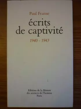 Couverture du produit · Ecrits de captivité : 1940-1943