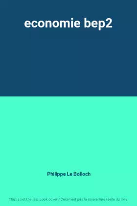 Couverture du produit · economie bep2