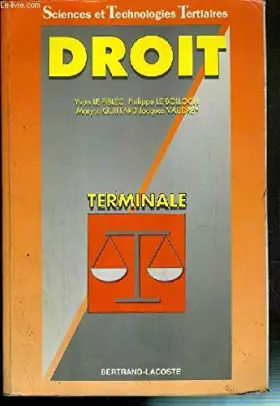 Couverture du produit · Droit, terminale STT