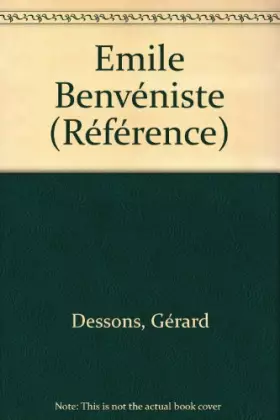 Couverture du produit · Emile Benveniste