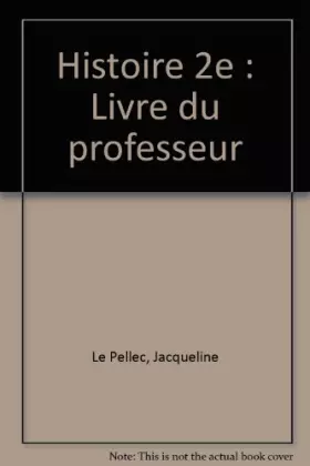 Couverture du produit · Histoire 2e : Livre du professeur