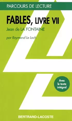 Couverture du produit · Fables, livre VII
