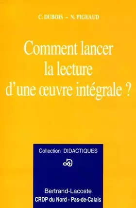 Couverture du produit · Didactiques
