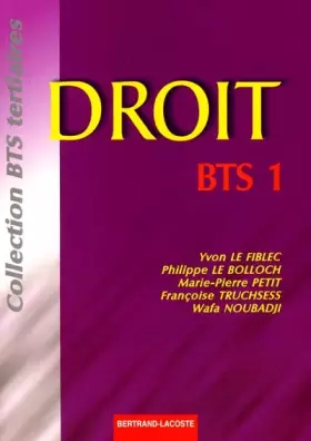 Couverture du produit · Droit : BTS 1
