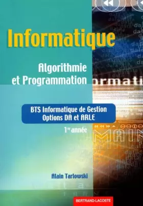 Couverture du produit · Algorithme et programmation-bts 1