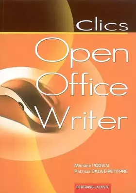 Couverture du produit · Clics Open Office Writer