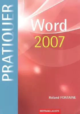 Couverture du produit · Word 2007 : (Sous Windows XP ou Vista)