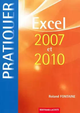 Couverture du produit · Excel 2007 et 2010