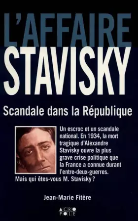 Couverture du produit · L'Affaire Stavisky