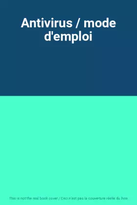Couverture du produit · Antivirus / mode d'emploi