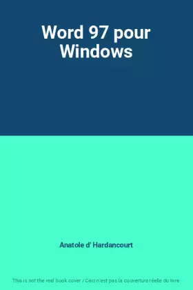 Couverture du produit · Word 97 pour Windows