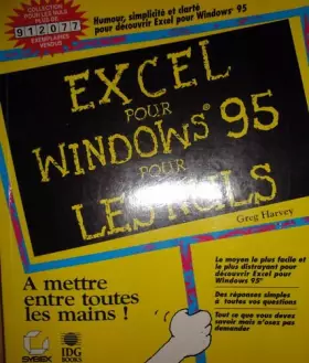 Couverture du produit · EXCEL POUR WINDOWS 95 POUR LES NULS