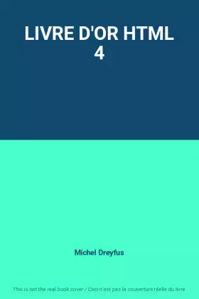 Couverture du produit · LIVRE D'OR HTML 4
