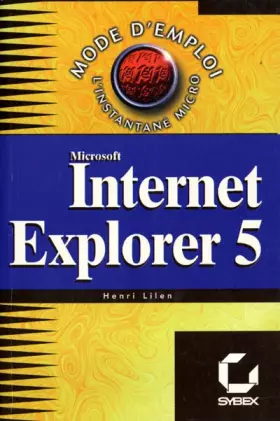 Couverture du produit · Microsoft Internet Explorer 5