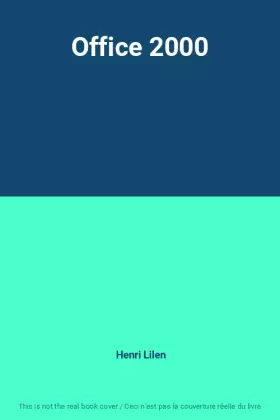 Couverture du produit · Office 2000