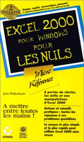Couverture du produit · Excel 2000