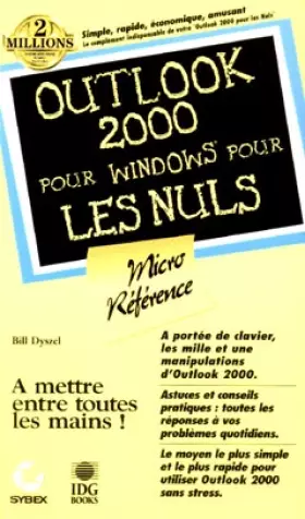 Couverture du produit · Outlook 2000 pour windows pour les nuls